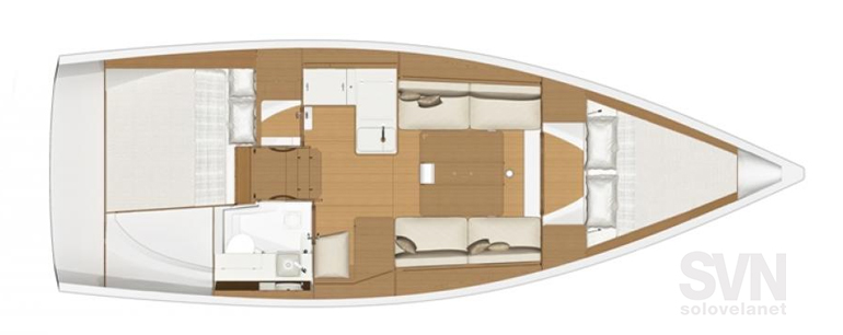 Versione 2 cabine e 1 bagno