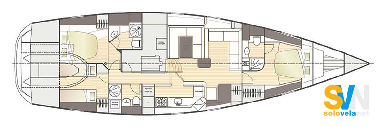 versione 3 cabine e 3 bagni