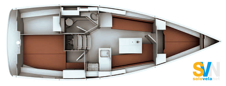 Versione 2 cabine e 1 bagno