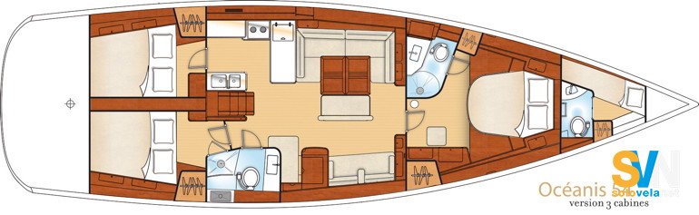 3 cabine e 2 bagni