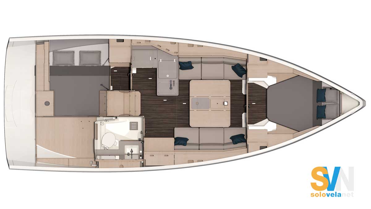 Versione 2 cabine e 1 bagno