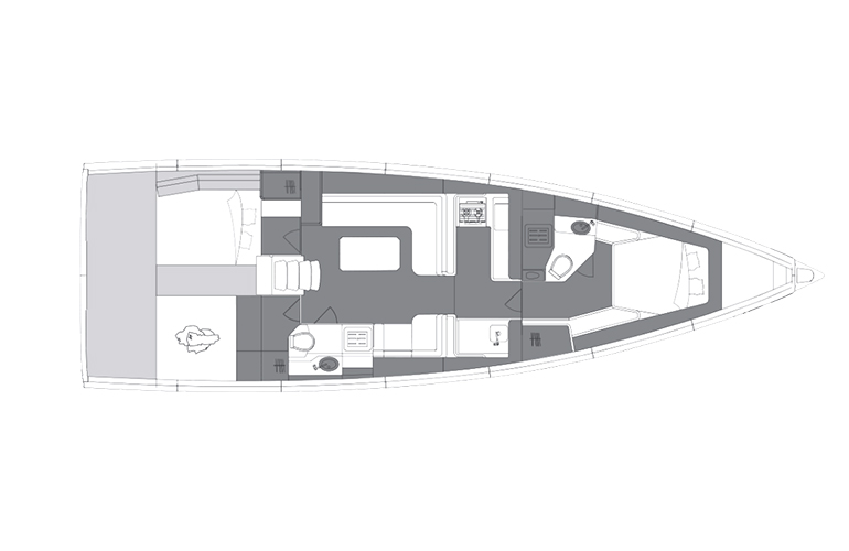 Versione standard-2 cabine e 2 bagni