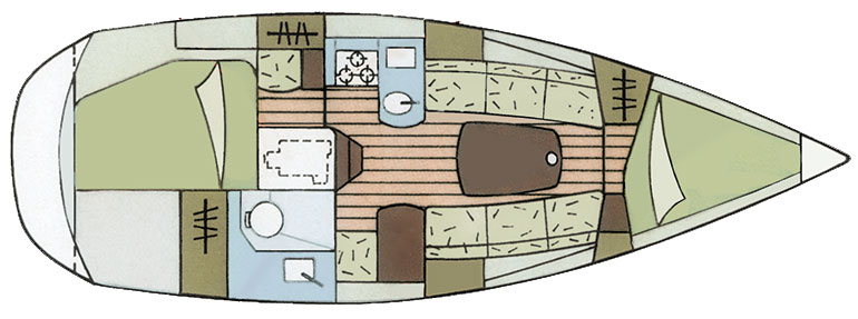 Versione 2 cabine e 1 bagno