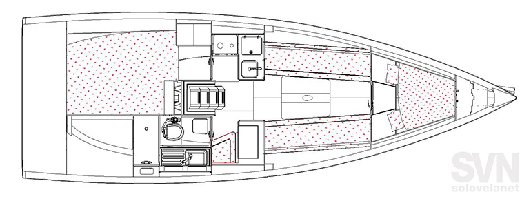 Versione 2 cabine e 1 bagno
