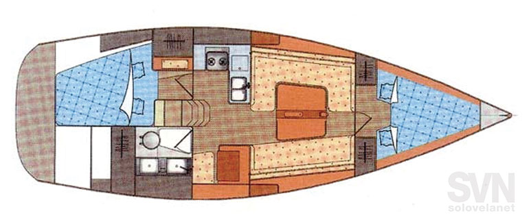 Versione 2 cabine e 1 bagno