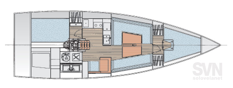 Versione 2 cabine e 1 bagno