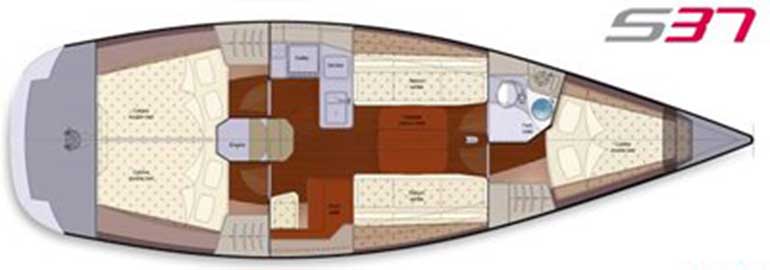 Versione 3 cabine e 1 bagno